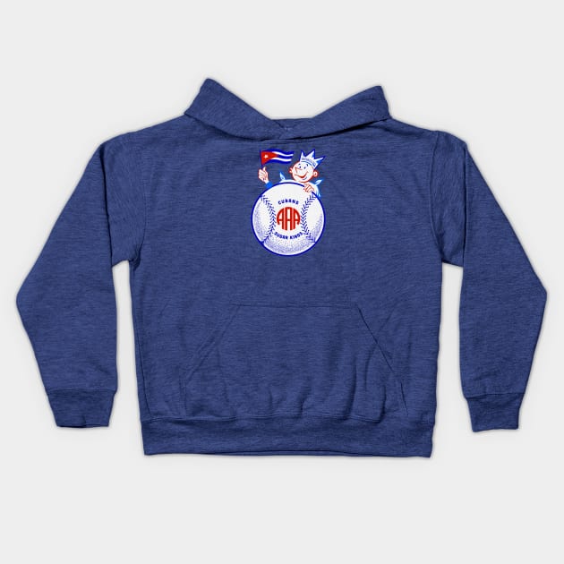 Defunct Havana Sugar Kings Baseball 1946 Kids Hoodie by LocalZonly